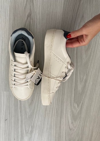 Beyaz Kadın zara Sneaker - Görsel 5