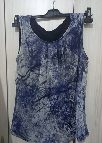 Diğer Batik Desen Kolsuz Mini Bluz