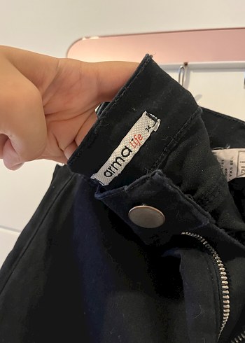 Diğer Siyah Midi Kadın Kot Pantolon