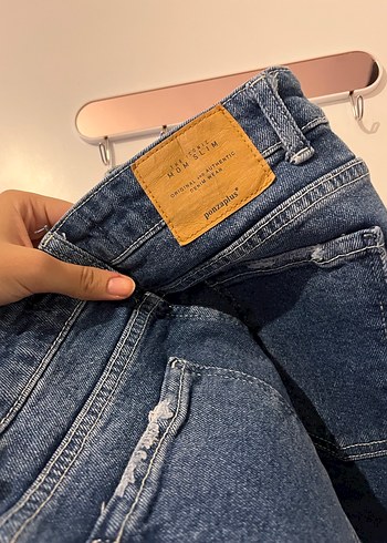 Diğer Kadın Lacivert Midi Boy Denim Pantolon