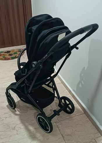 easy to maneuver double stroller Baby Jogger City Tour 2 (Pitch Black) electric skateboard Reel Seat:Koa Decorative Fish Net Dollar durability PU wheels that