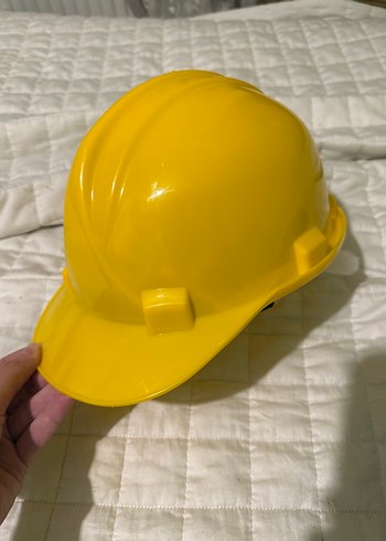 Sarı Minimalist Plastik Kask Baret - Görsel 3