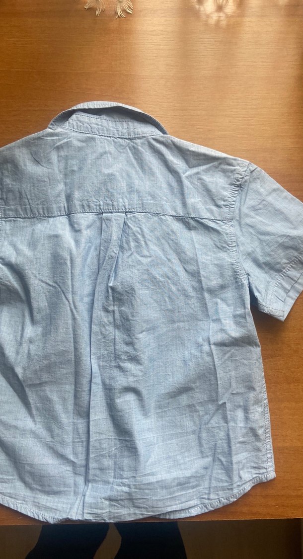 Erkek Çocuk Kısa Kollu Denim Gömlek - Görsel 2