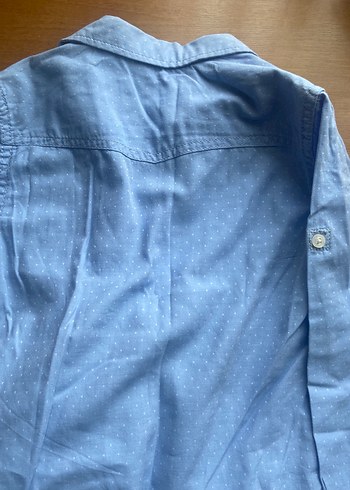 Erkek Çocuk Mavi Denim Gömlek - Görsel 2