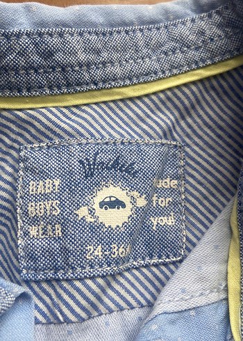 Erkek Çocuk Mavi Denim Gömlek - Görsel 3