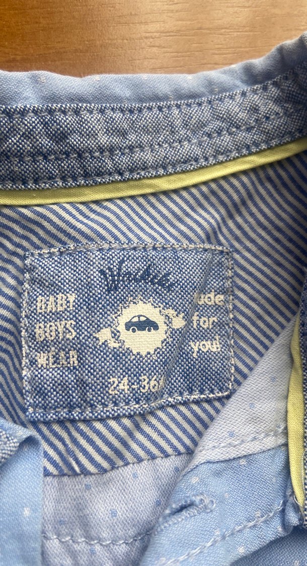 Erkek Çocuk Mavi Denim Gömlek - Görsel 3