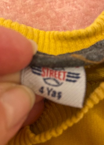 Sarı Kapüşonlu Erkek Sweatshirt - Görsel 3