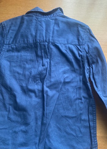 Erkek Çocuk Koyu Mavi Denim Gömlek - Görsel 2