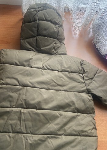 Erkek Çocuk Gri Kapüşonlu Fermuarlı Mont - Görsel 2