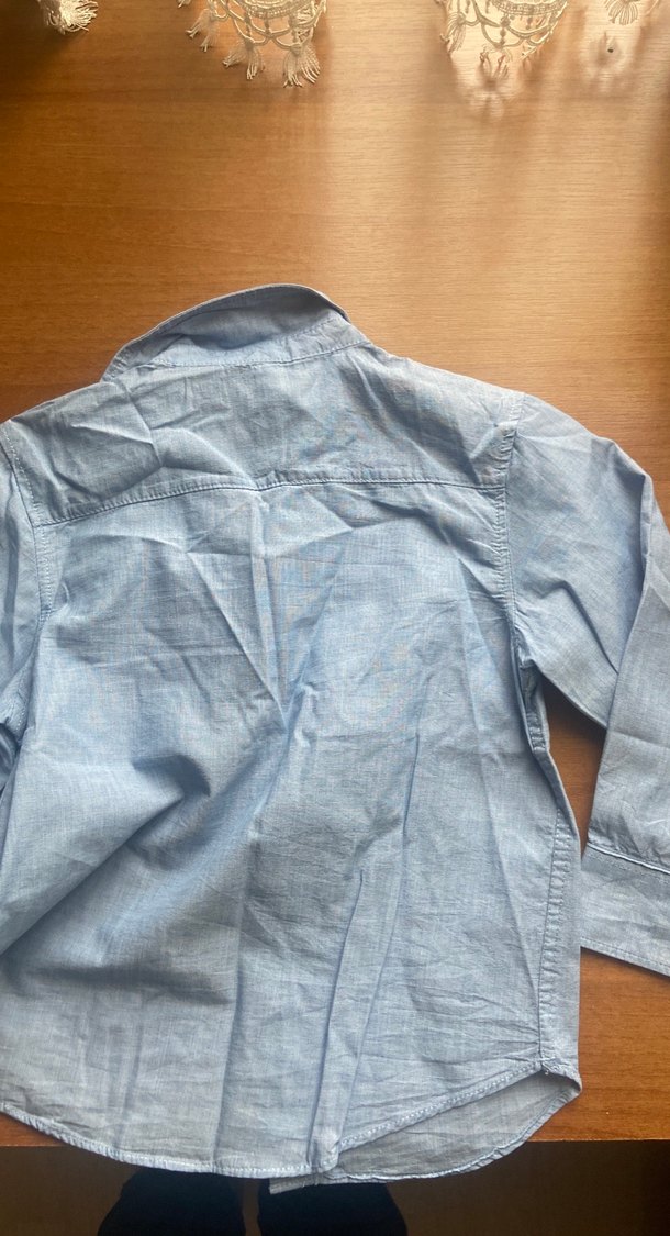 Erkek Çocuk Uzun Kollu Denim Gömlek - Görsel 2