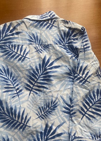 Erkek Çocuk Mavi Batik Desenli Gömlek - Görsel 2