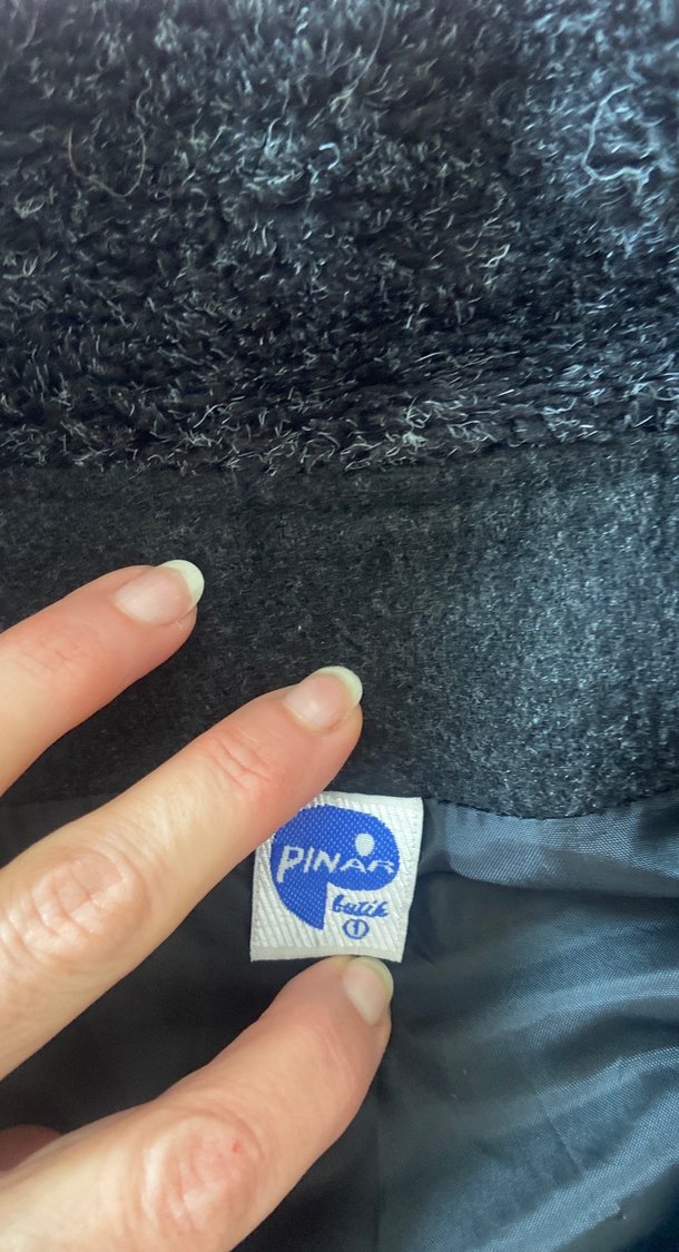 Gri Peluş Detaylı Hamile Kabanı - Görsel 3