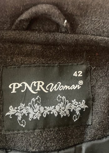 Düğmeli Koyu gri Kadın Kaban - Görsel 3