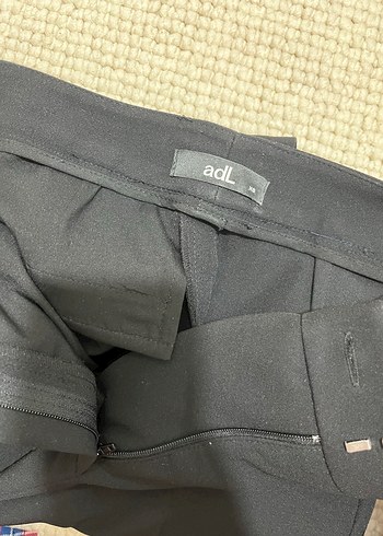 Kadın Siyah Midi Kumaş Pantolon - adL - Görsel 2
