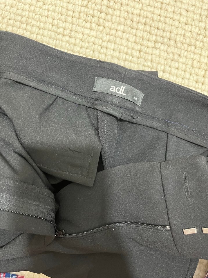 Kadın Siyah Midi Kumaş Pantolon - adL - Görsel 2