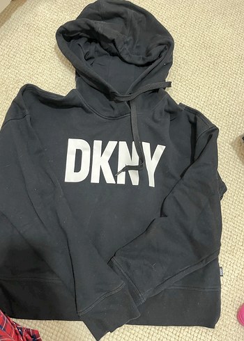 DKNY Siyah Kapusonlu Dkny Sweatshirt