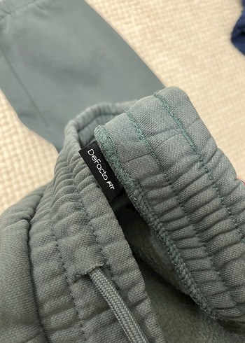 Gri Nakışlı Kadın Keten Eşofman Altı - Görsel 2