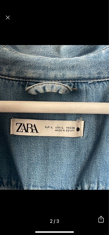 Zara Zara oversize jean gömlek