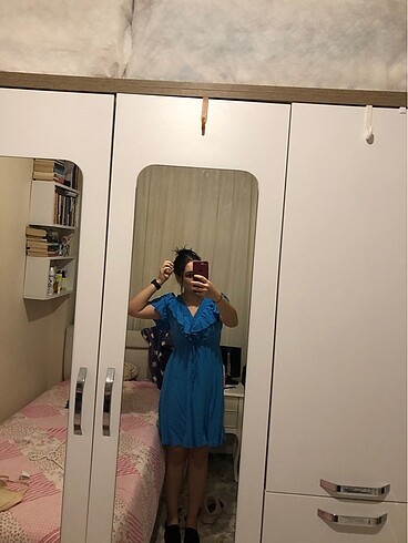 Mavi elbise yazlık