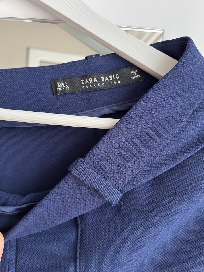 Parlak Mavi Midi Etek - Görsel 2