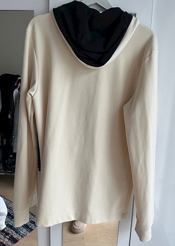 Erkek Gri Fermuarlı Kapüşonlu Sweatshirt - Görsel 2