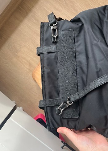 Siyah Deri Kemerli Gotik Kadın Çanta - Görsel 3