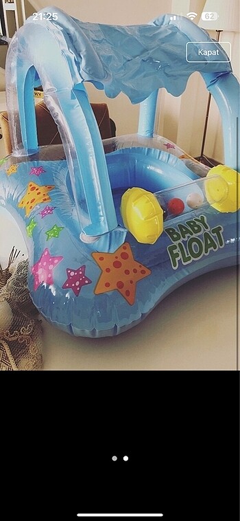 For My Baby Bebek deniz simidi gölgelikli