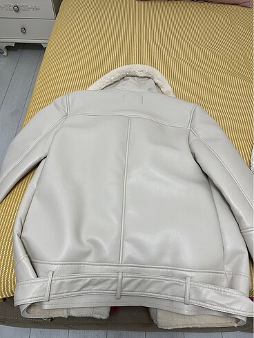 m Beden ten rengi Renk Stradivarius suni deri biker ceket