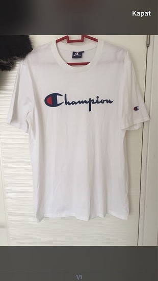 Champiom beyaz tişört