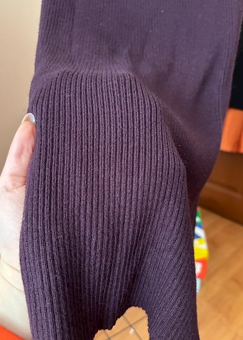 Mor Midi triko etek - Görsel 3