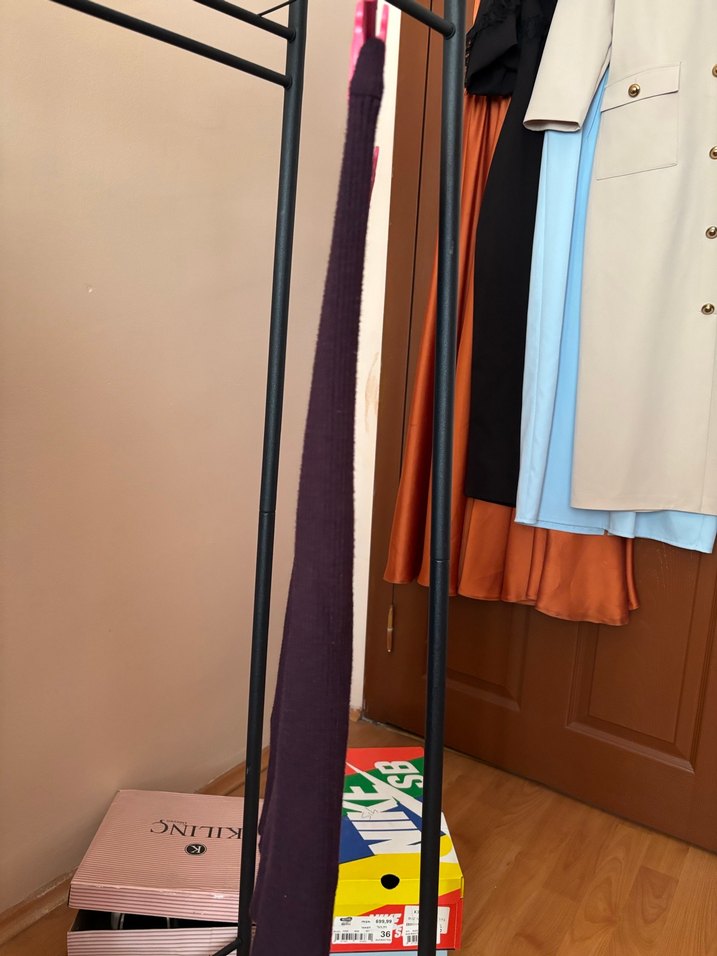 Mor Midi triko etek - Görsel 4