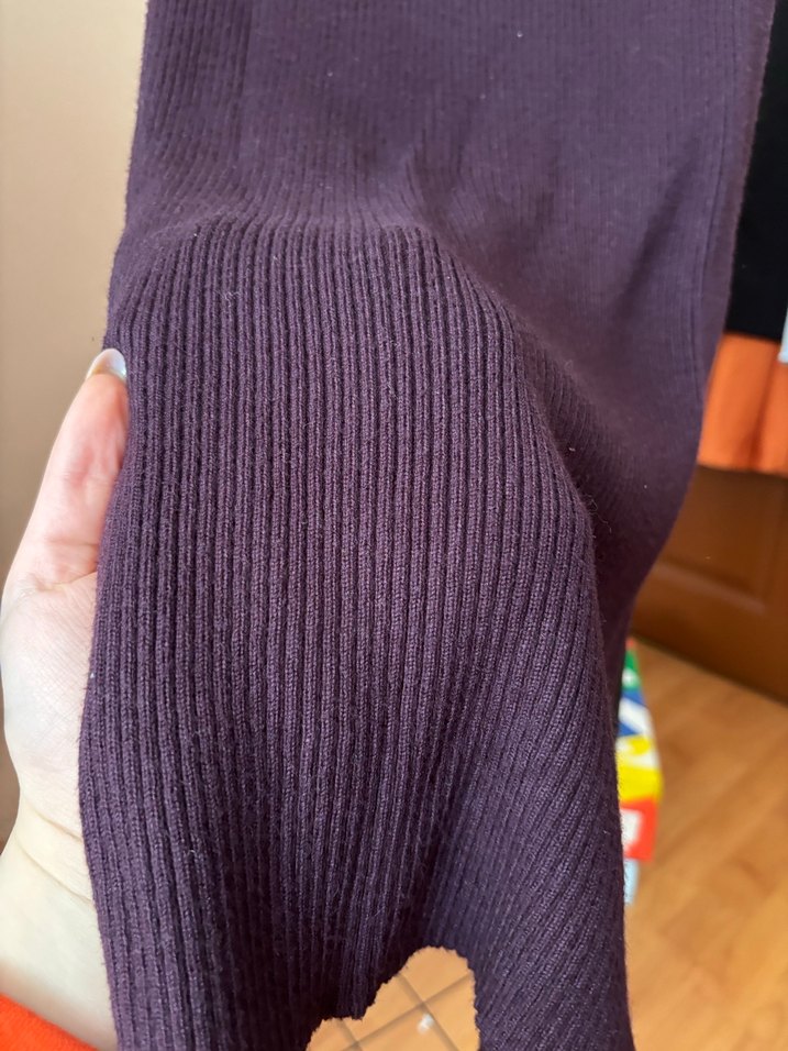 Mor Midi triko etek - Görsel 3