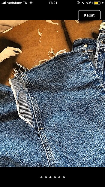 38 Beden dilvin blue boru paça jean