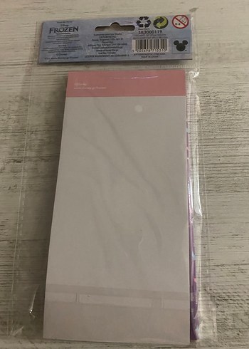 Frozen not defteri,kalem,kalemtraş,silgi ve cetvel seti - Görsel 2