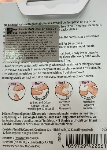 Essence Essence French Manikür Yapışkanlı Tırnak Seti