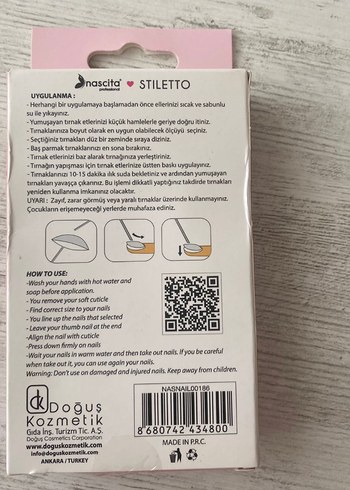 Nascita Pembe Pastel Takma Tırnak Seti - Görsel 2