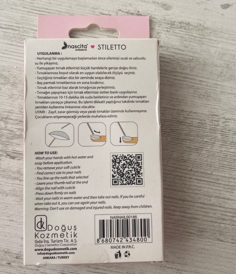 Nascita Pembe Pastel Takma Tırnak Seti - Görsel 2