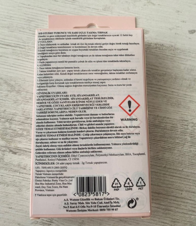 Studio London Pastel Bej Uzun Tabut Tırnak Seti - Görsel 2