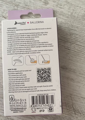 Nascita Pastel Mor Takma Tırnak Seti 24'lü - Görsel 2