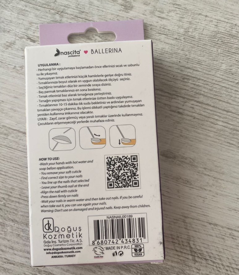 Nascita Pastel Mor Takma Tırnak Seti 24'lü - Görsel 2