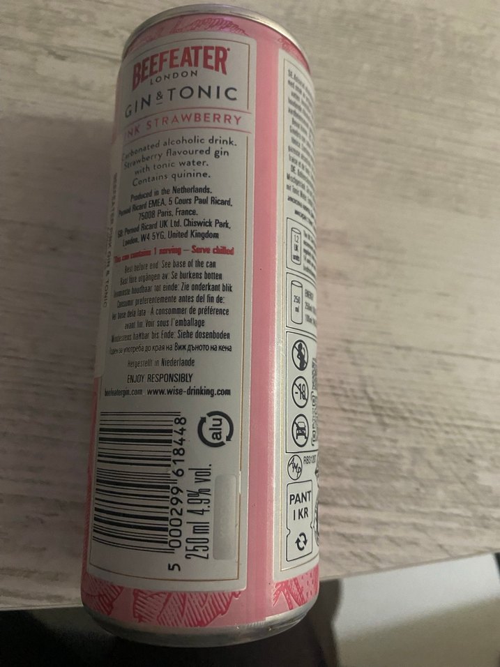 Beefeater London Pembe Çilek Tonik 250 ml - Görsel 2