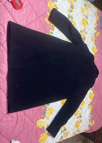 Siyah Midi Boy Sokak Stili erkek Kaban - Görsel 7