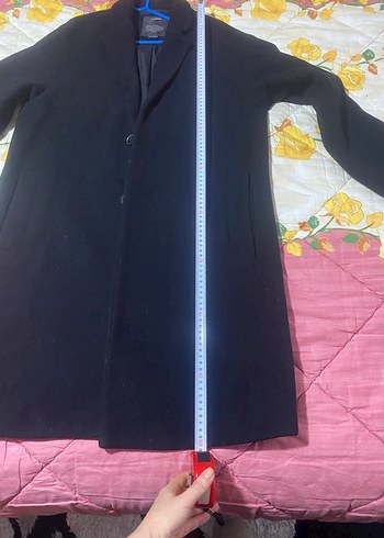 Siyah Midi Boy Sokak Stili erkek Kaban - Görsel 6