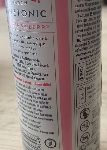 Beefeater London Gını Tonik Pembe Ahududu - Görsel 2