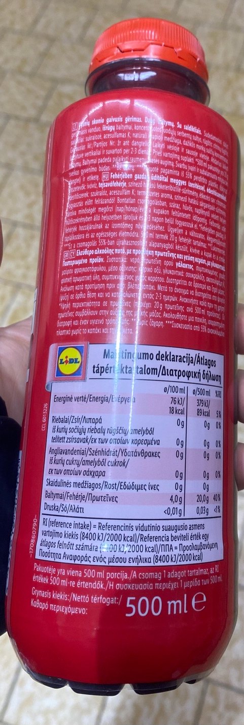 Cherry Aromalı Yüksek Proteinli Clear Whey İçeceği - Görsel 2