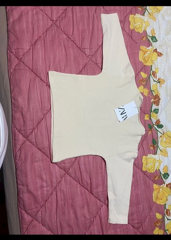 Zara Kız Çocuk Beyaz Pamuklu Uzun Kollu Tişört - Görsel 4