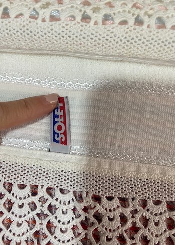 Diğer Soley el örgüsü dantelli havlu