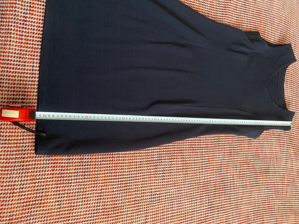 Lacivert elbise - Görsel 3