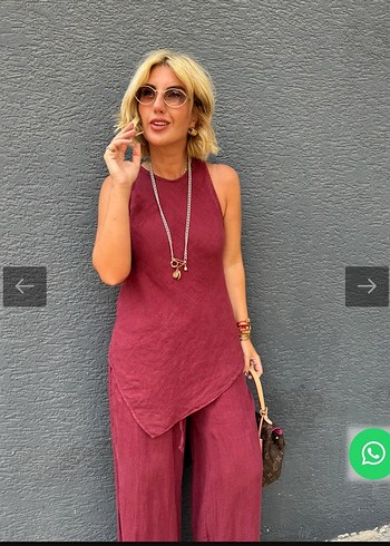 38 Beden Bordo 2li keten takım