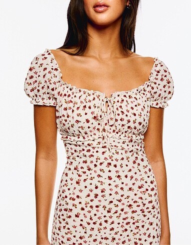 Bershka gofre elbise